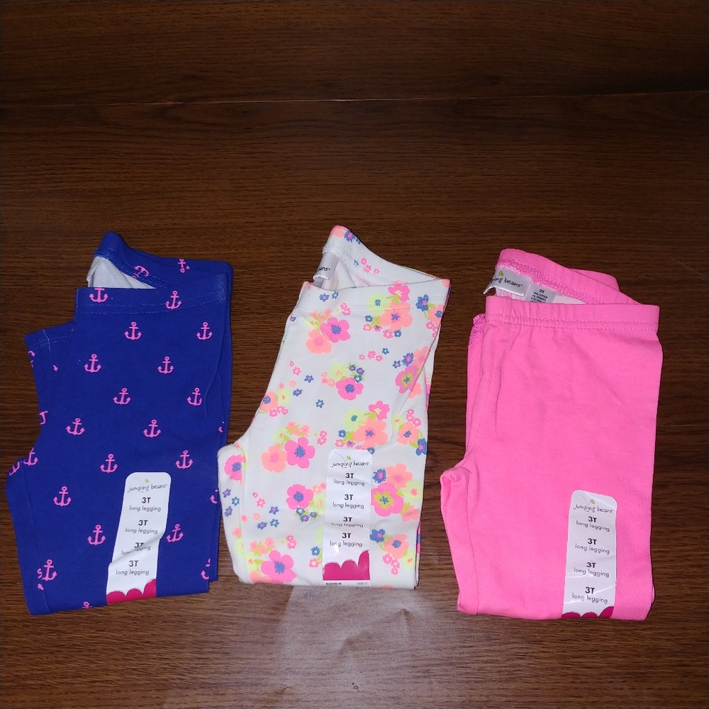 NWT Bundle of 3 Jumping Beans Leggings